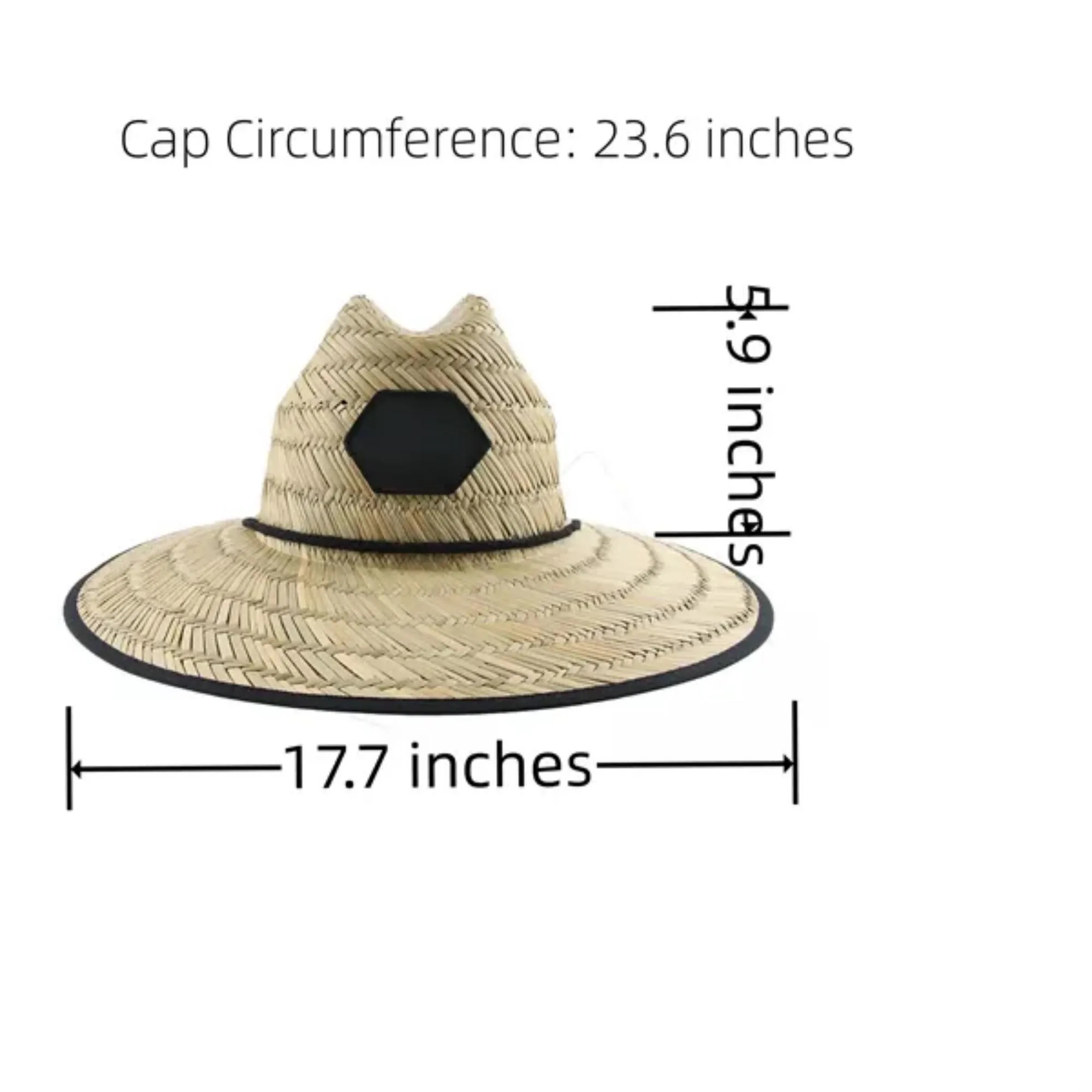 Lifeguard Beach Sunshade Straw Hat 2