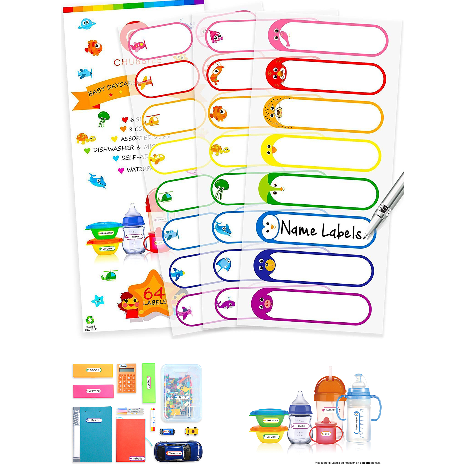 Baby Bottle Labels for Daycare 1