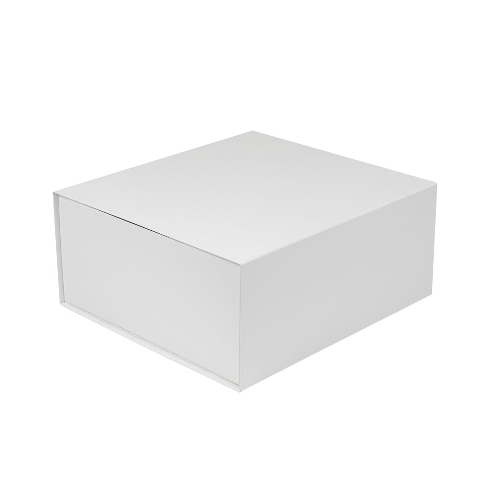 Large White Kraft Premium Vesta Gift Box w/ Matte Gravure Anti-Rub Varnish, custom paper bag with logo imprint 4