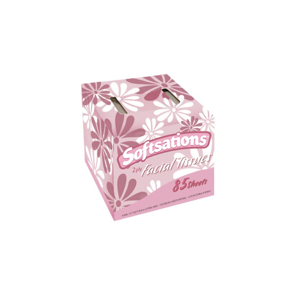 Facial Tissue Cubes - 85 Sheets 2 Ply 1