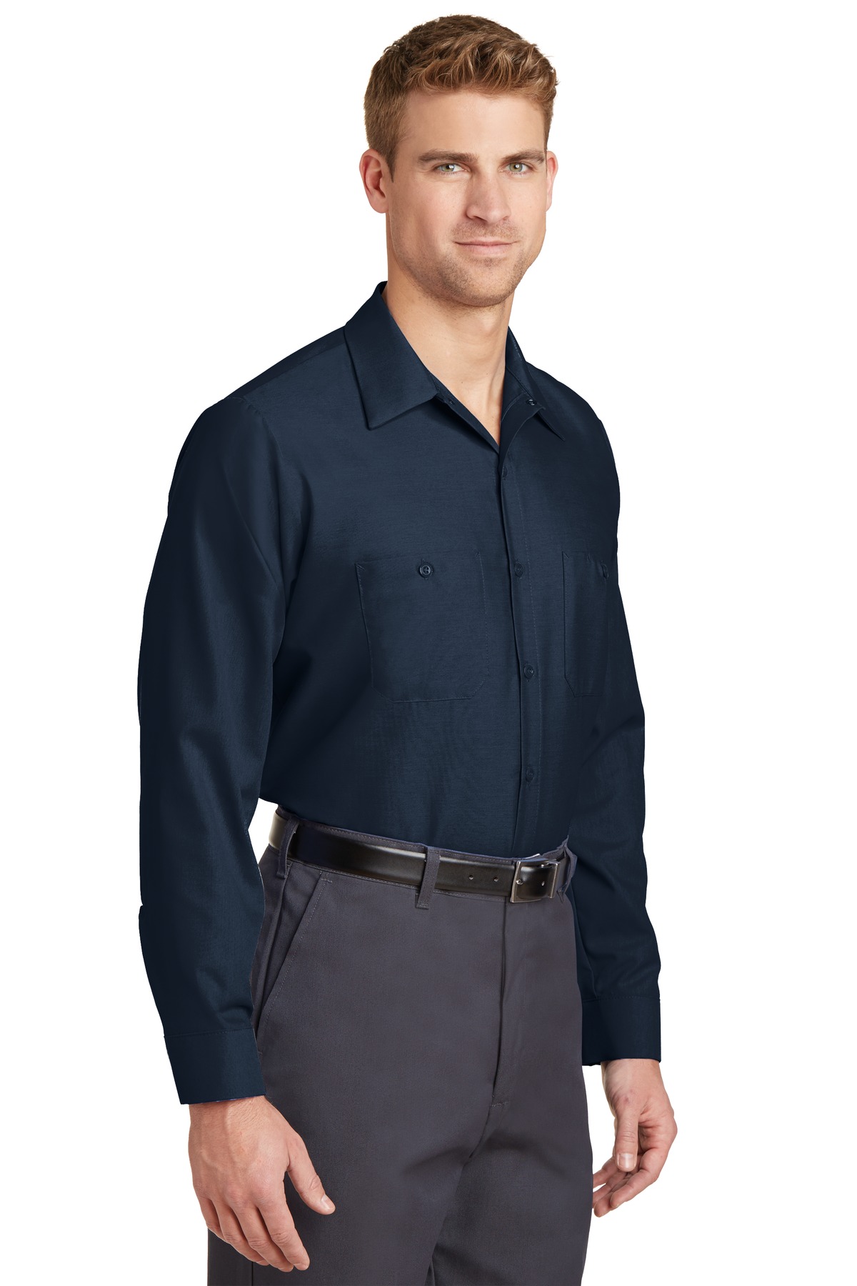 Red Kap Long Sleeve Industrial Work Shirt. SP14 17