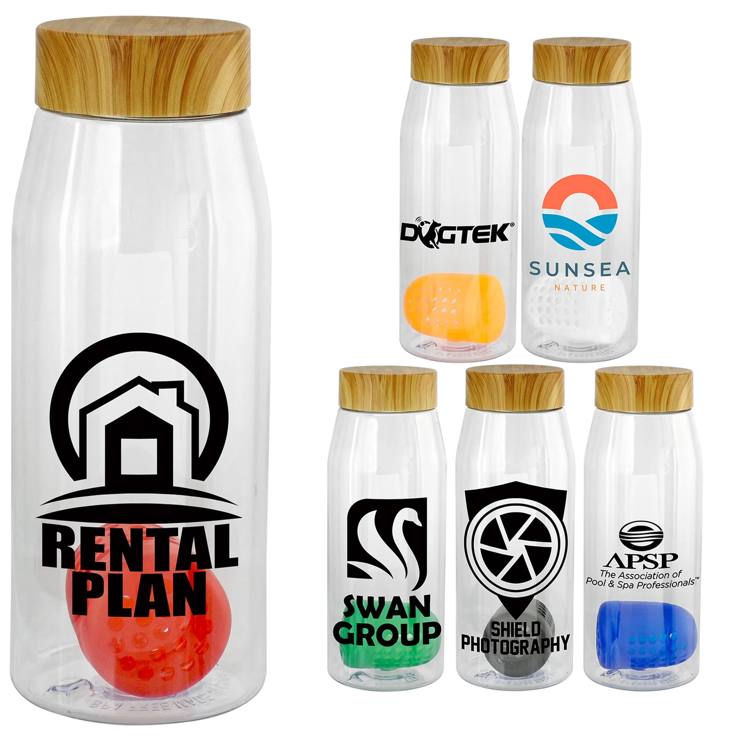 Bamboo Pattern 32 oz. Bottle with Floating Infuser