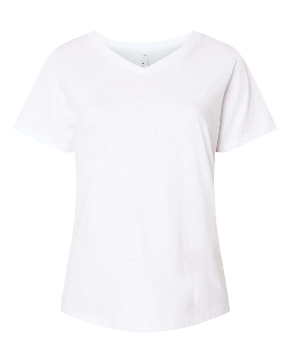 Women's Curvy Collection Fine Jersey V-Neck Tee - 3817 4