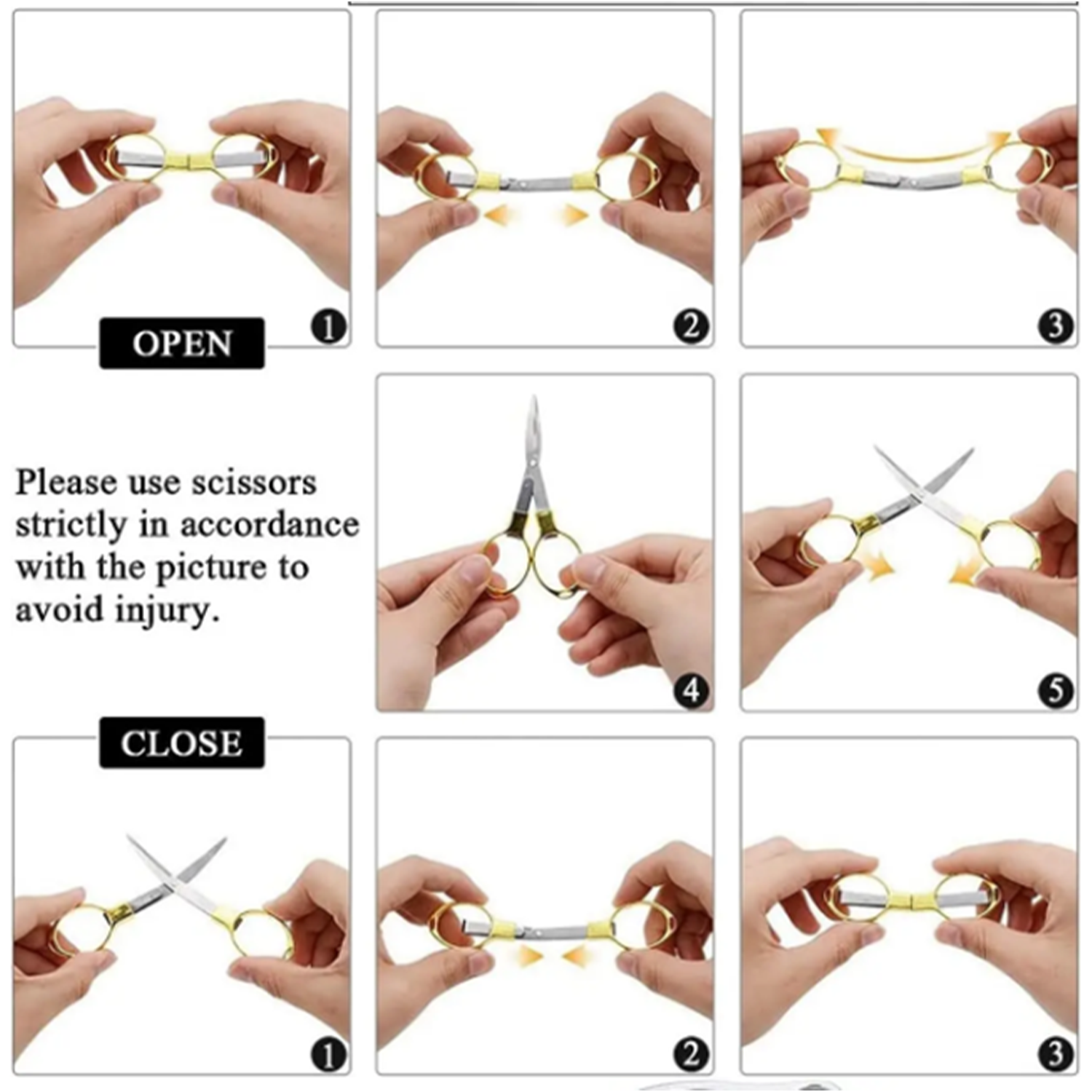 Mini Folding Scissors - Portable Multi-Tool w/ Metal Handle 11