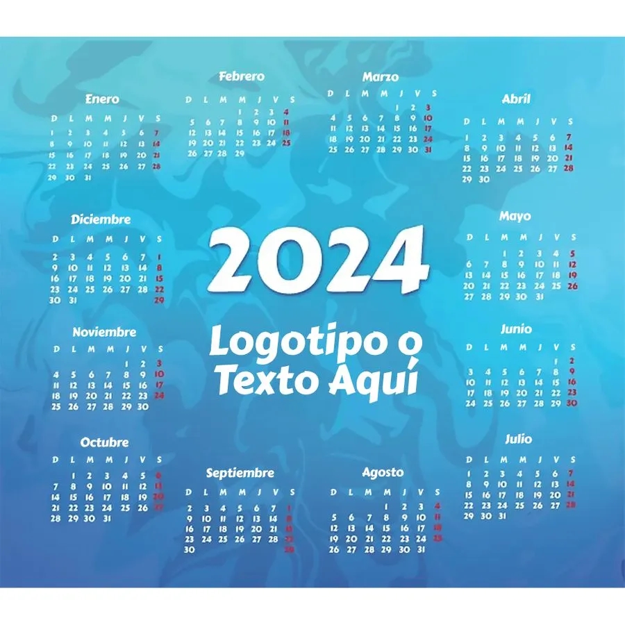 Light Blue Calendar Mouse Pad 4