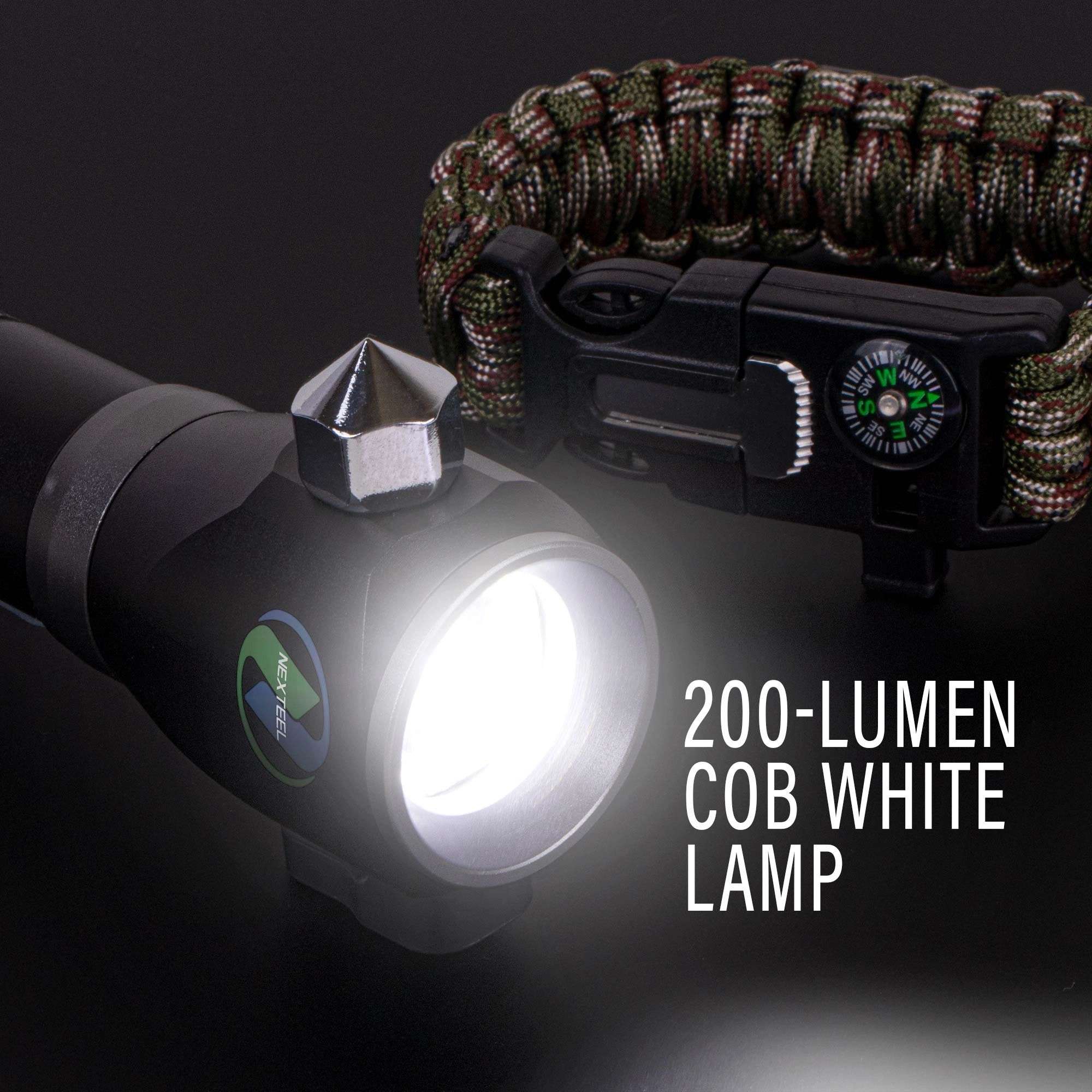 CROSSOVER-200 Tactical Multi-Functional Flashlight with COB 9