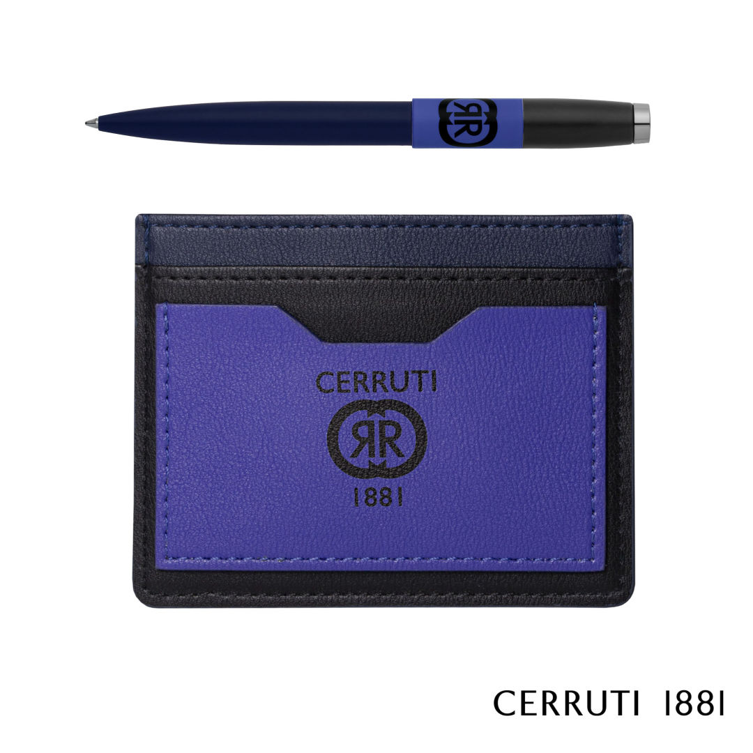 Cerruti 1881® Brick Ballpoint Pen & Card Holder Gift Set 3
