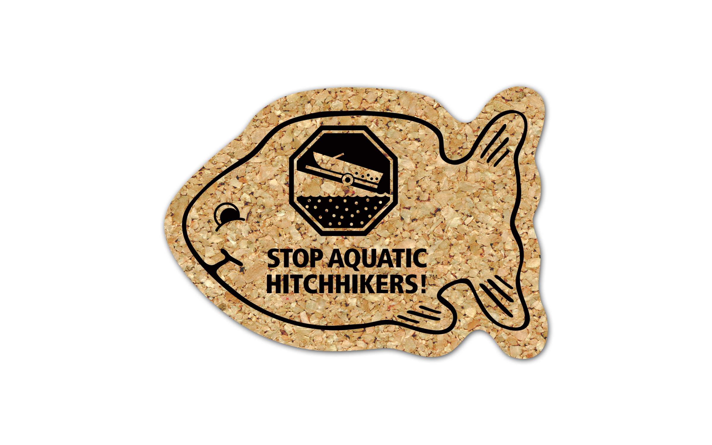 Fish Cork Coaster 4FH 3