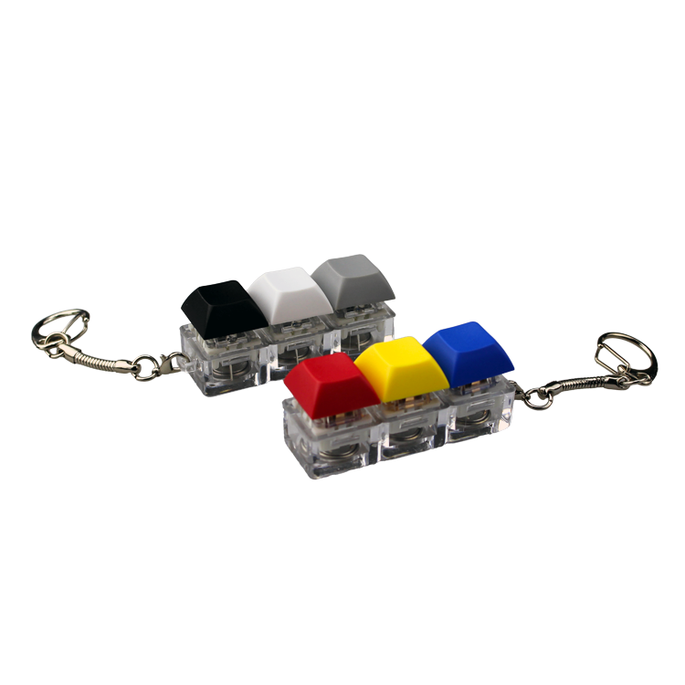 Three Keycap Fidget Keychain 1