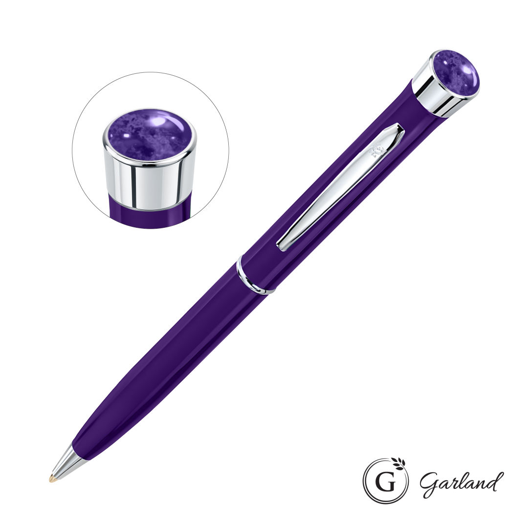 Garland® Color Aura Twist Ballpoint Pen - Chrome Accent 6