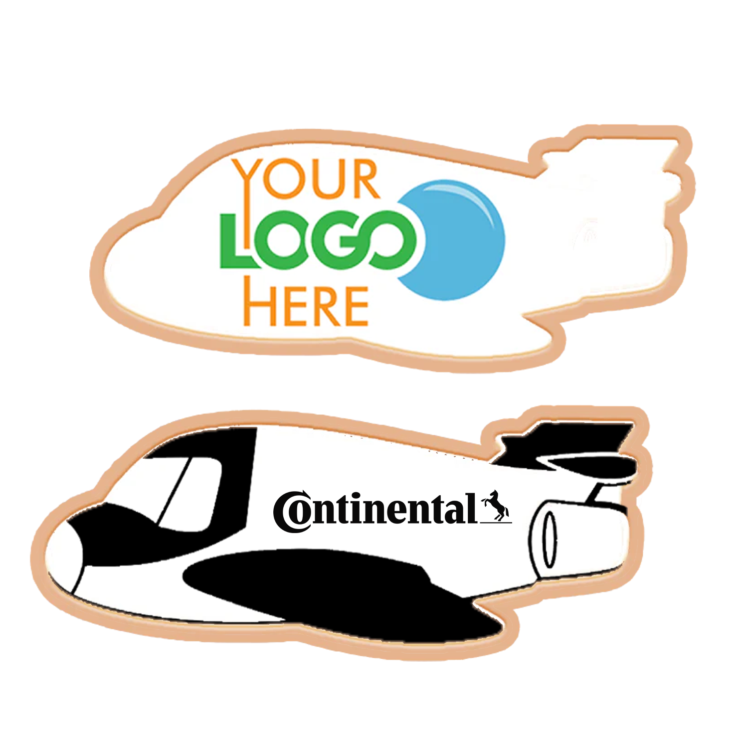 Jet Shaped Logo Sugar Cookie 2
