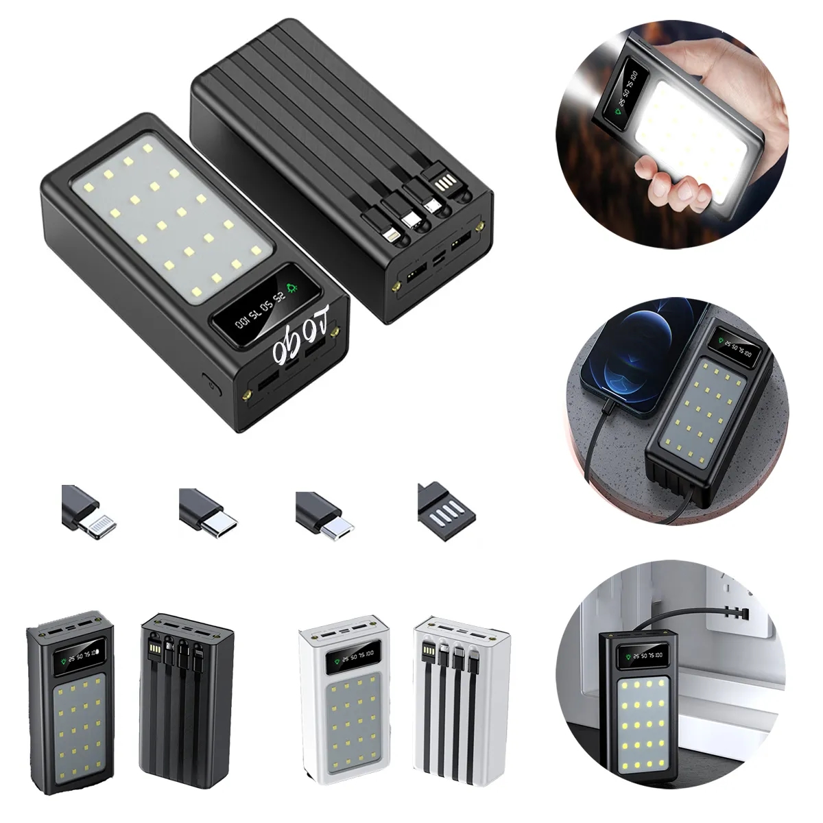 High Capcity Power Bank With LED Light 5