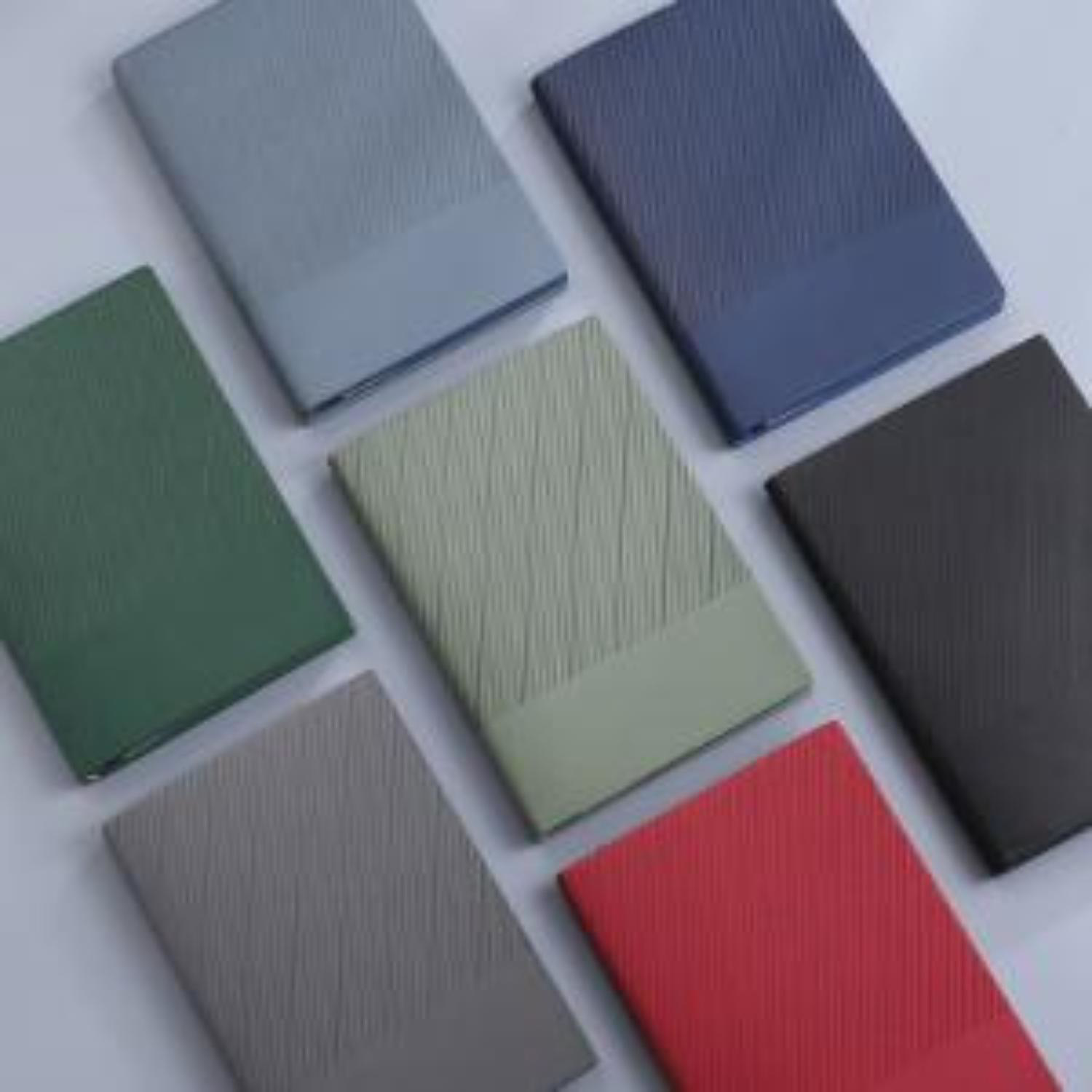 TiTUS® Executive Corduroy PU Lather A5 Notebook with Metal Bookmark 4