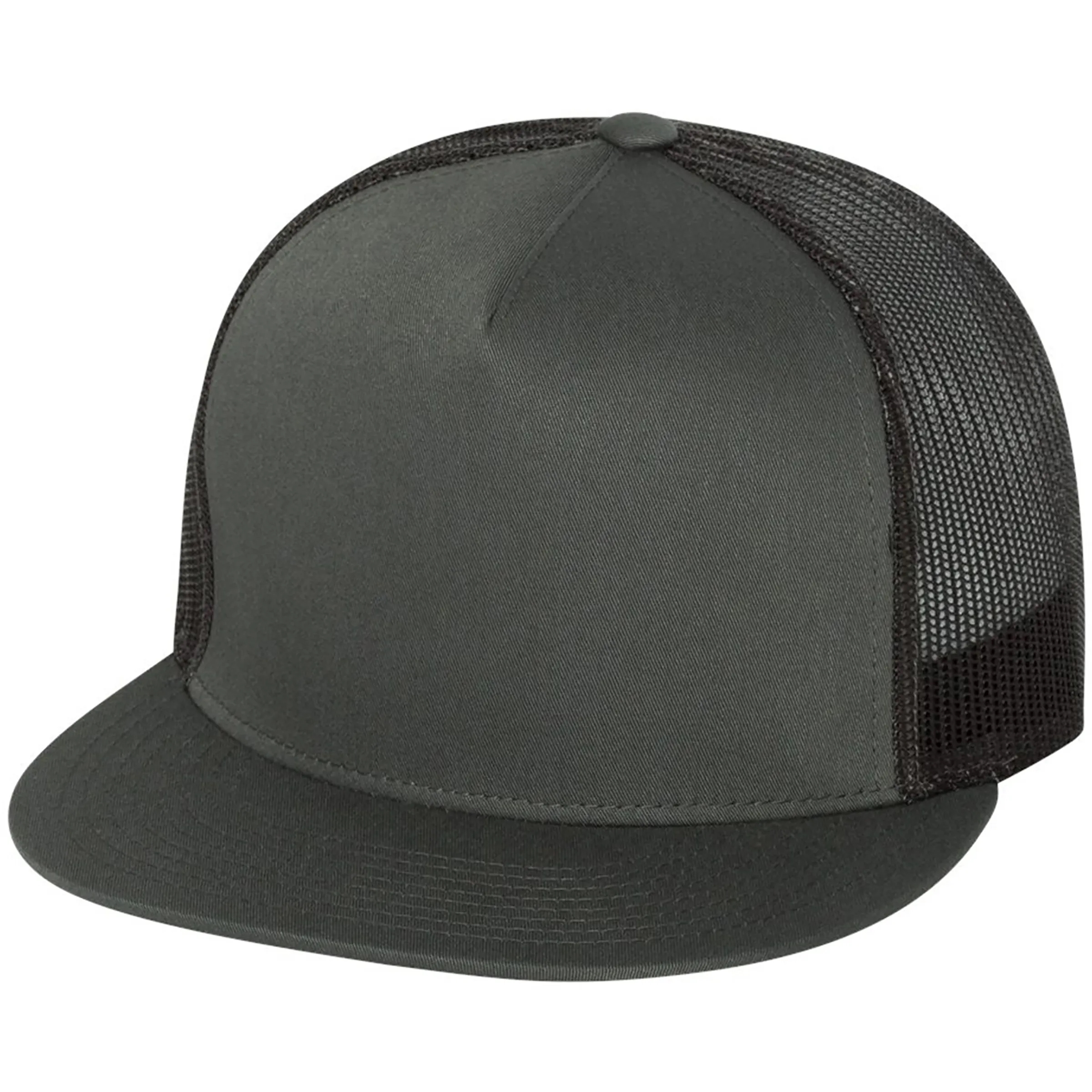 YUPOONG-CLASSIC FLAT BILL TRUCKER CAP 6