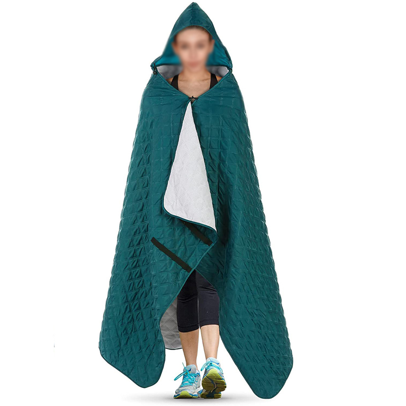 Outdoor Picnic Blanket Hooded Cape 3