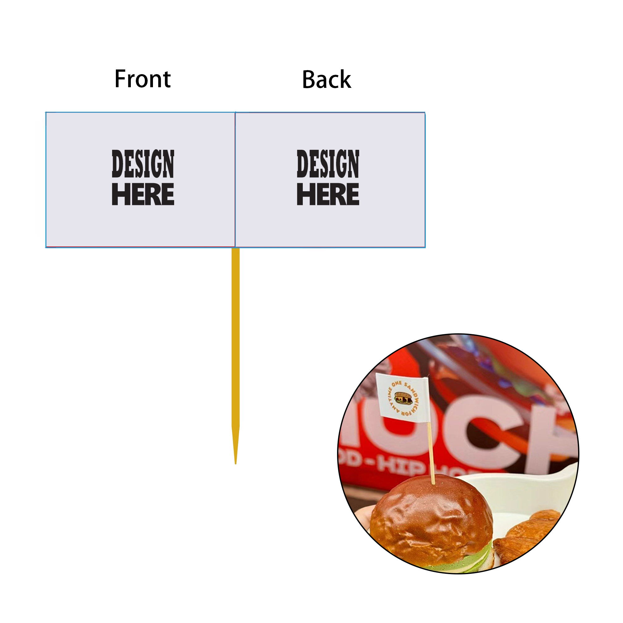 Logo Toothpick Flags 2