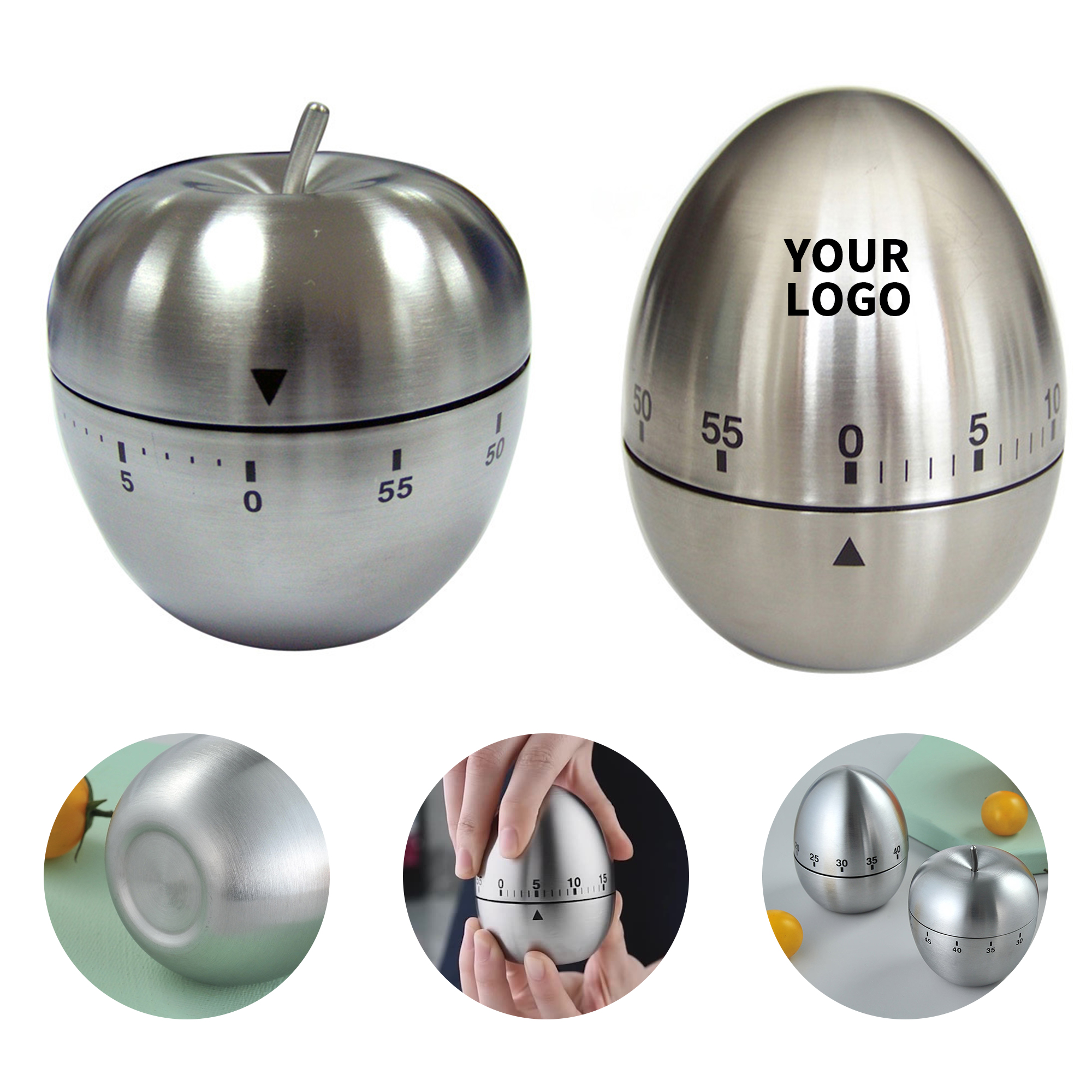 Mechanical Kitchen Apple Timer 3.2" Length X 2.4" Width 4