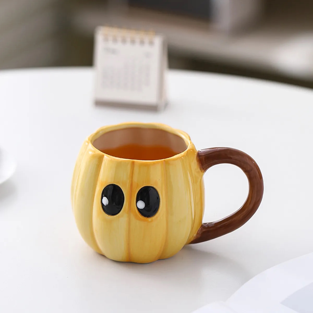 3D Ghost Pumpkin Ceramic Coffee Mug 5