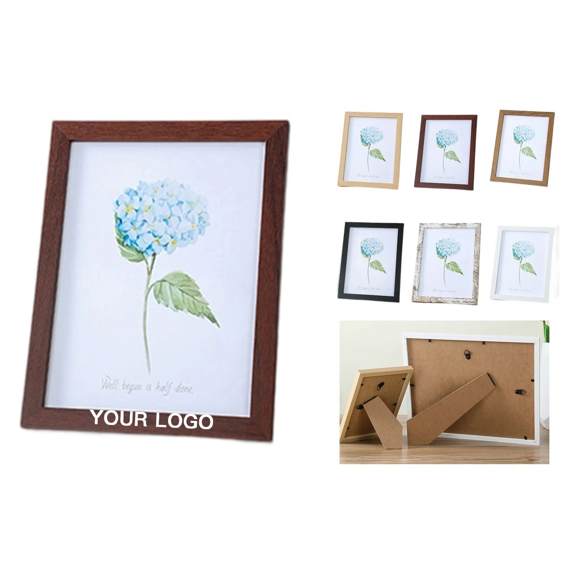 Wooden Tabletop Frame for 4x6 Photos 3