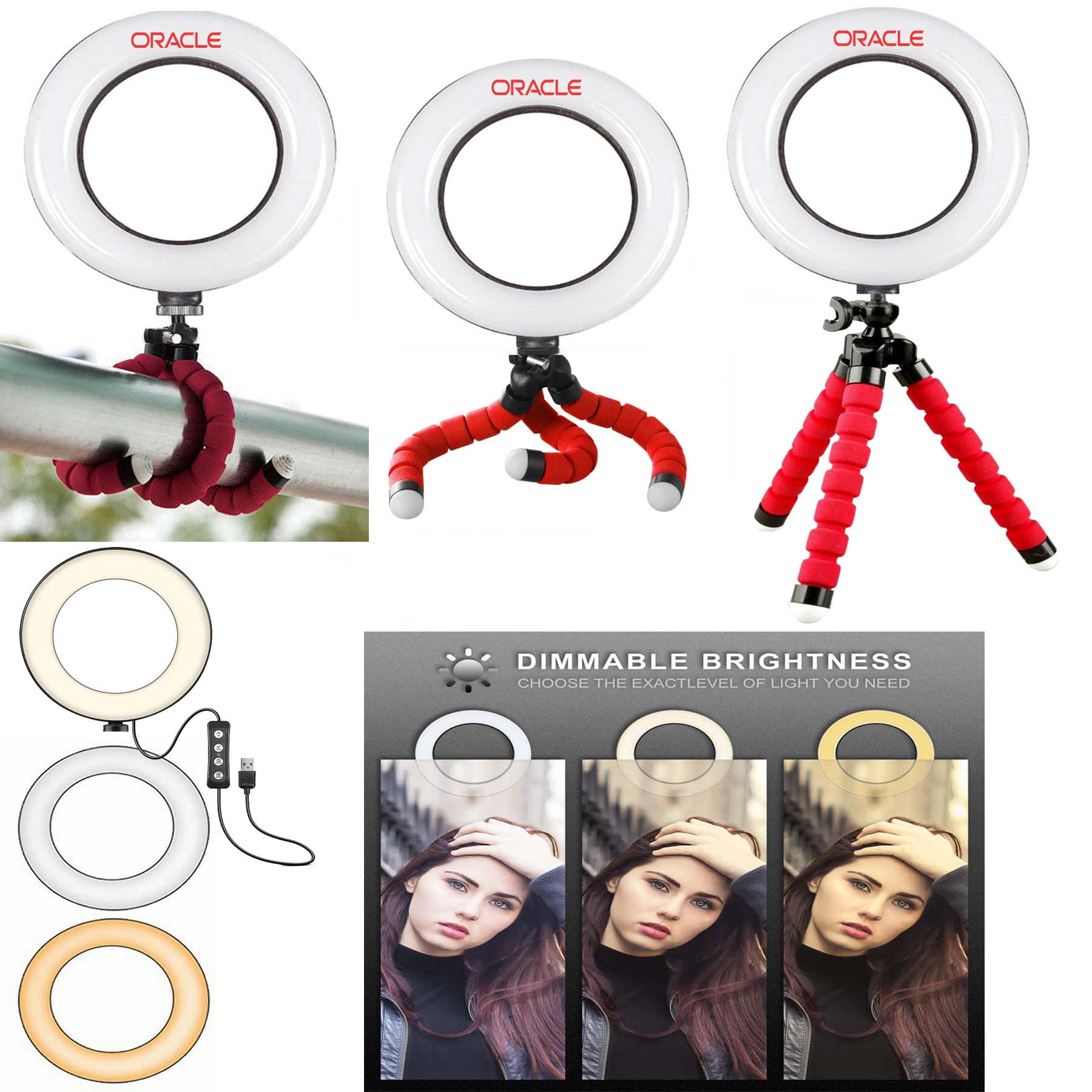 iBank ® 6" Ring Light with Tripod Stand 1
