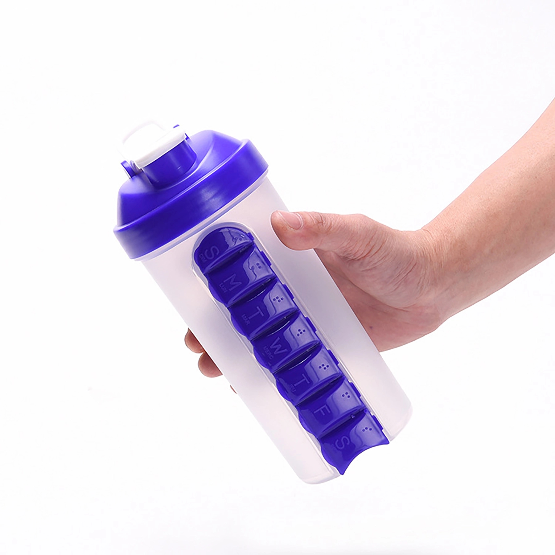 Water Bottle & Pill Organizer Travel Storage Container 6