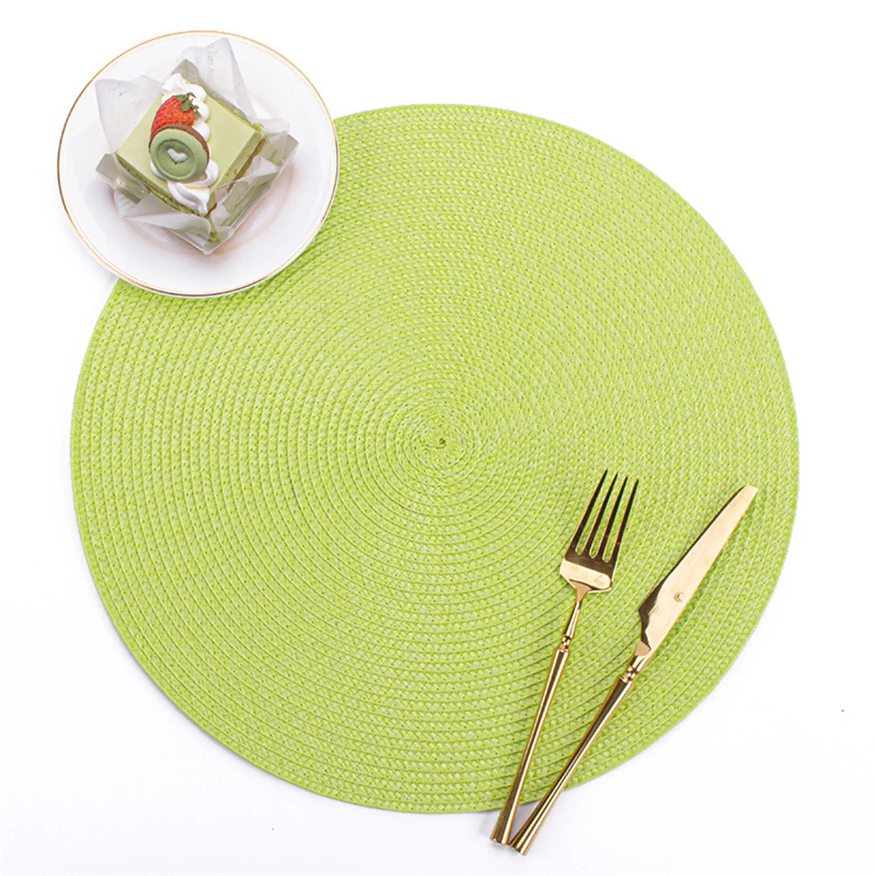 Round Hand Woven Place Mat 2