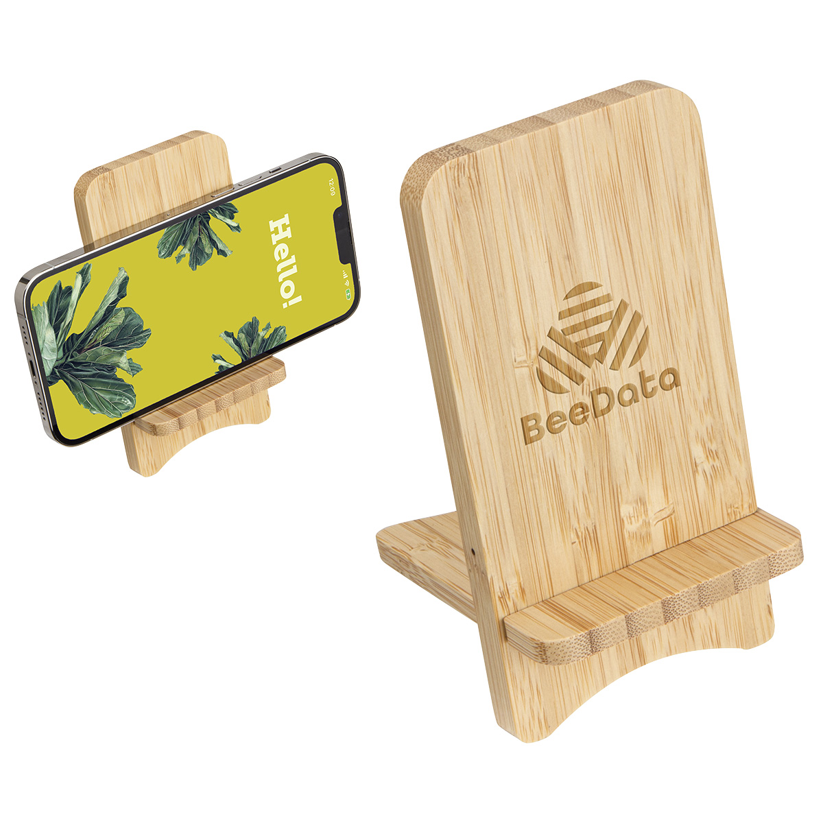 Bamboo Wireless Charger Portable Phone Stand 8