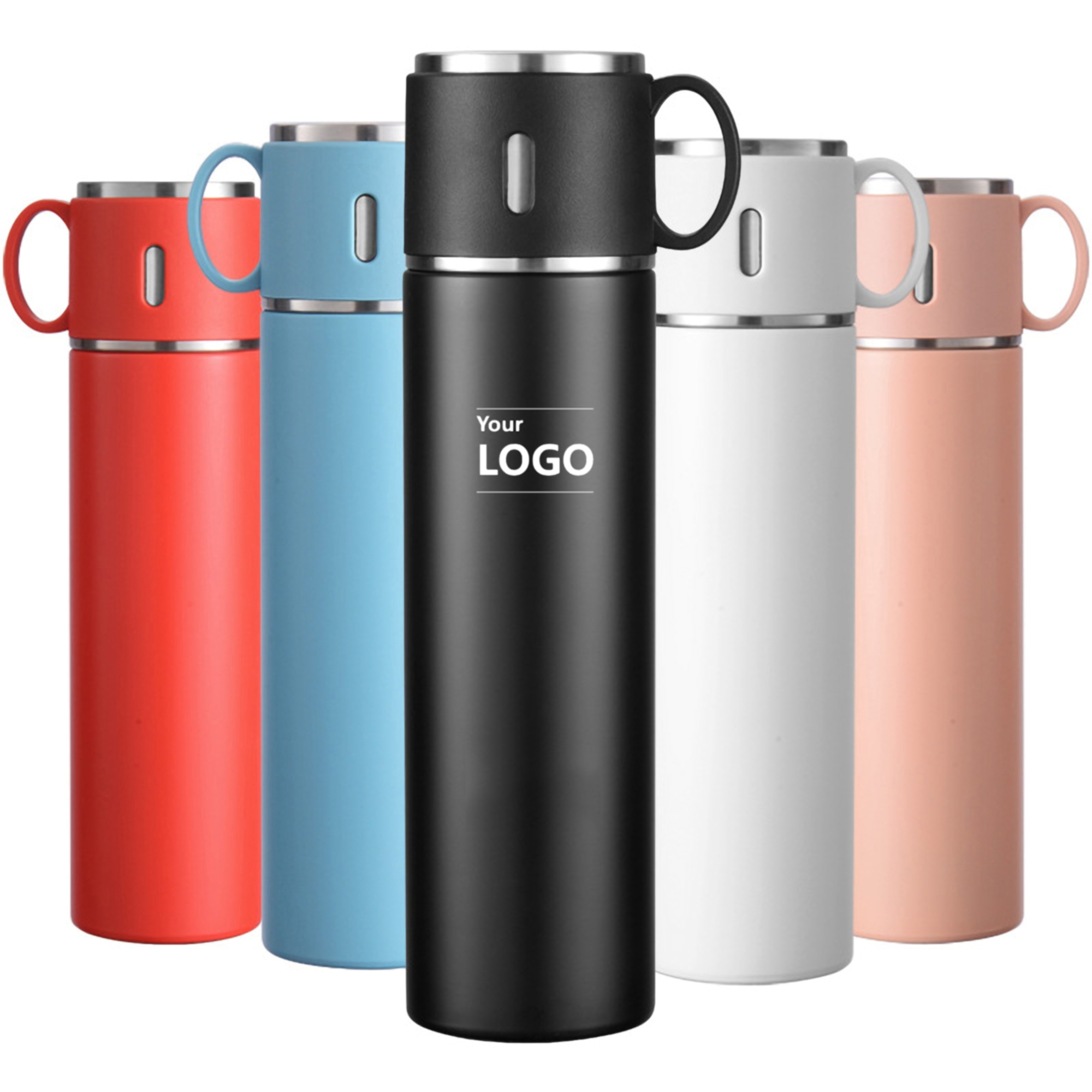 14 Oz. Stainless Steel Wide Mouth Water Bottle w/Lid Cup 3