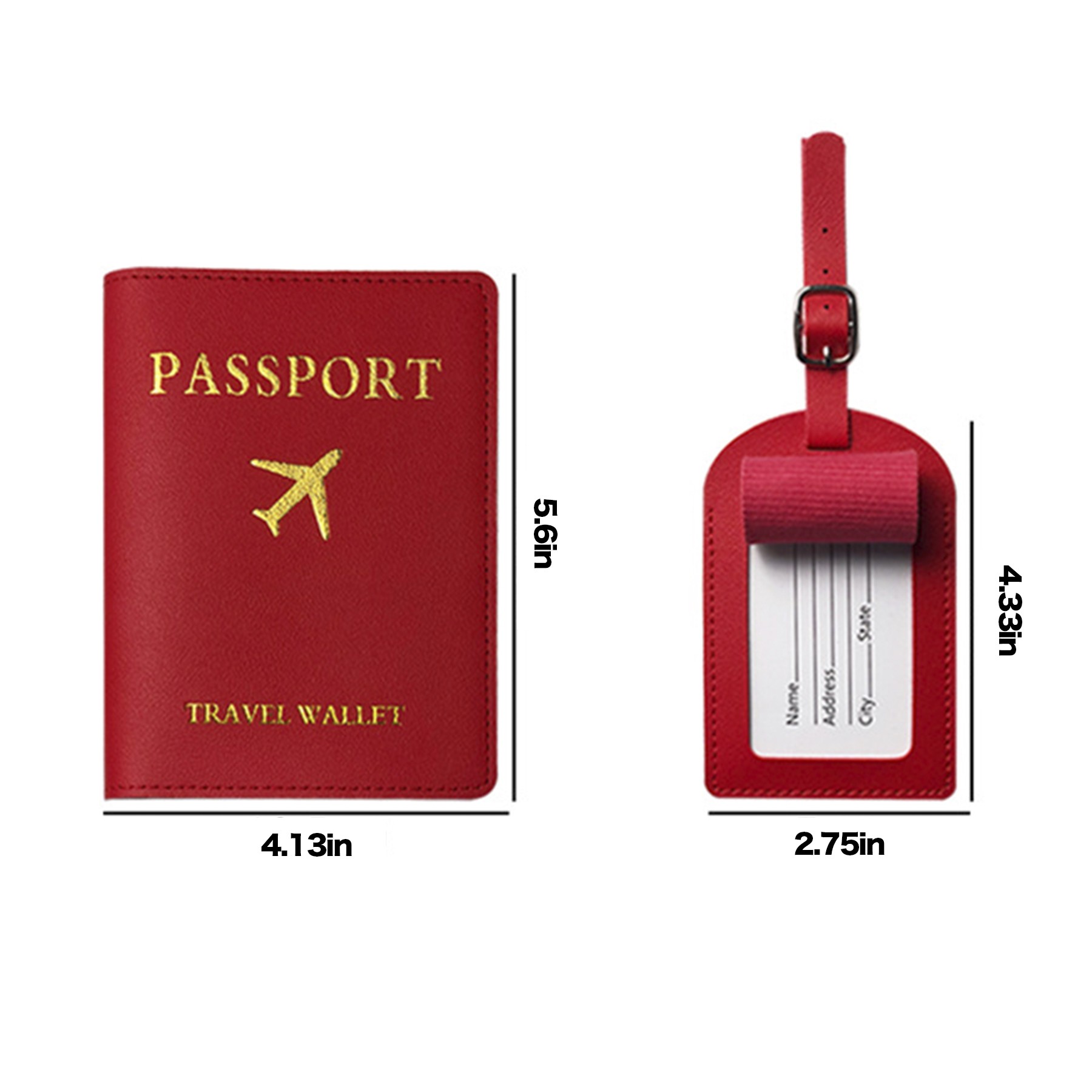 Leather Passport Holder Set 2