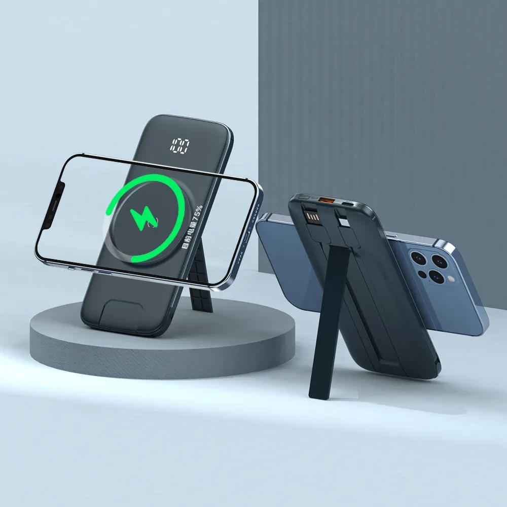 10000MAH Magnetic Power Bank With Holder 3