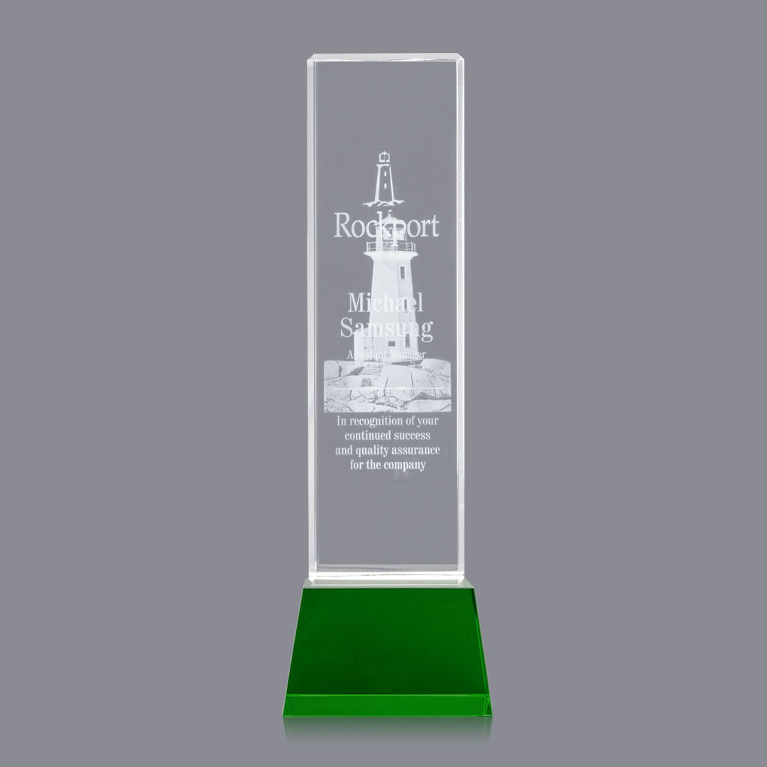 Robson 3D Award on Base - Green 6