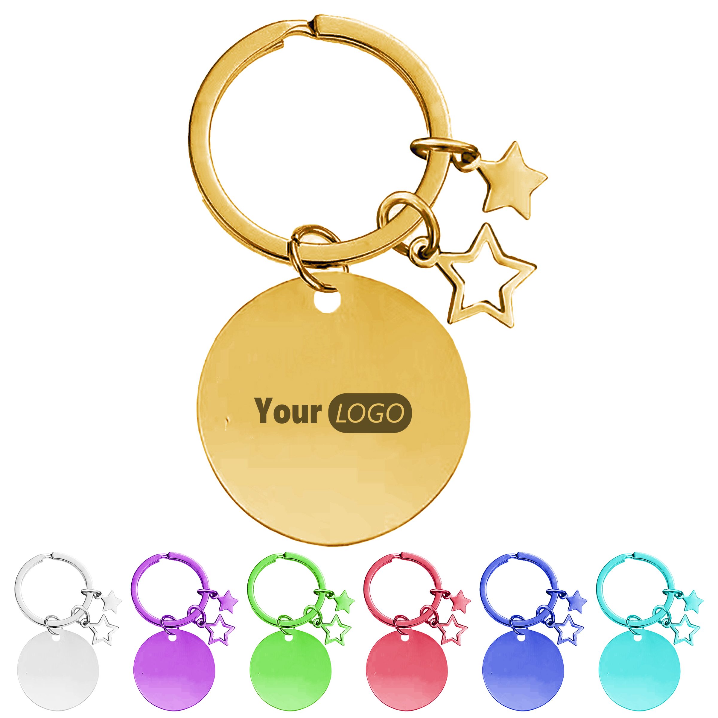 Metal Elegant Keychain With Logo Customization 2