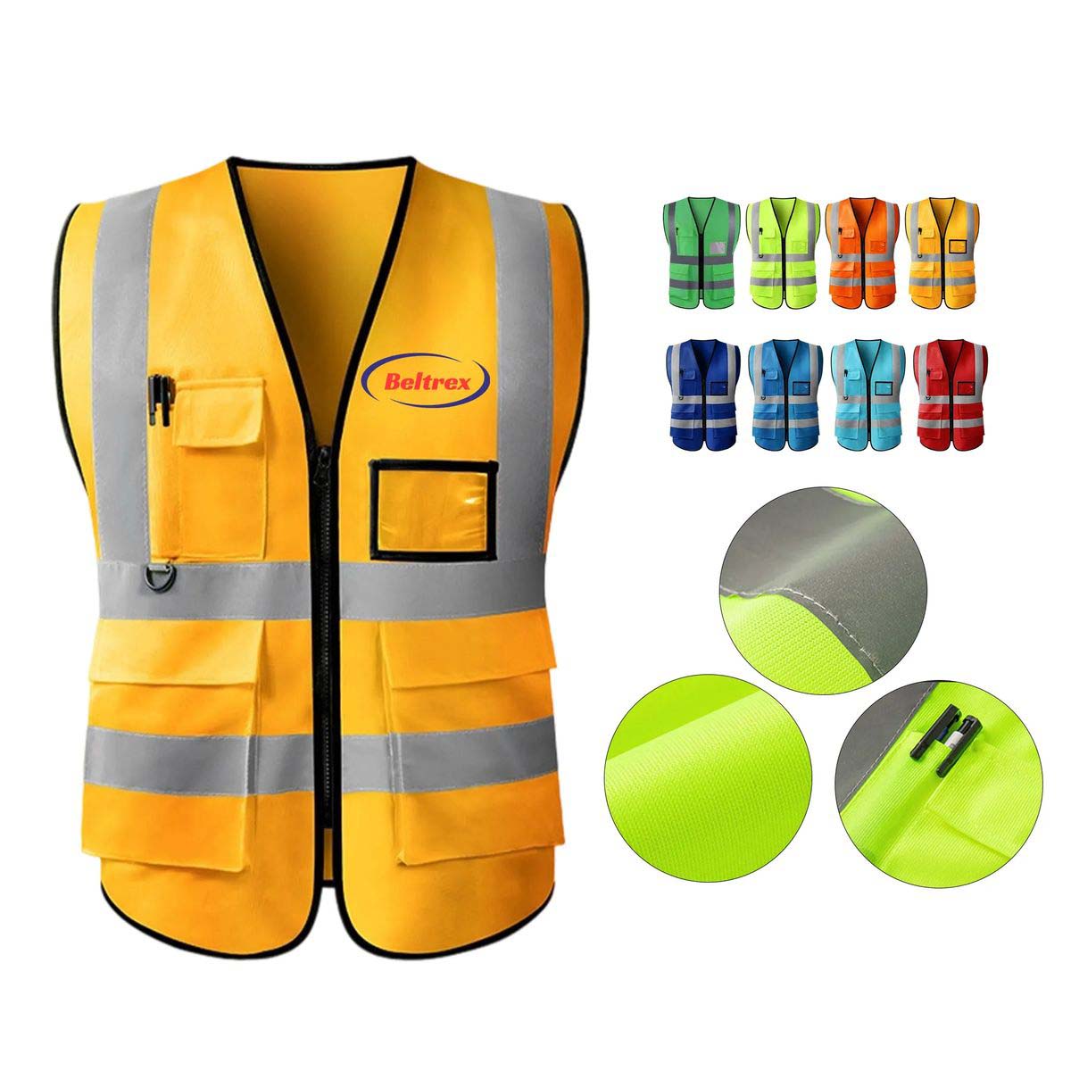Breathable Polyester Safety Vest for Outdoor Use 4