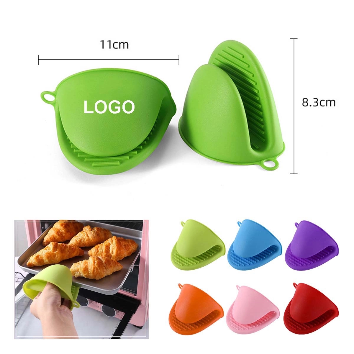 Heat Resistant Silicone Oven Mitts 1