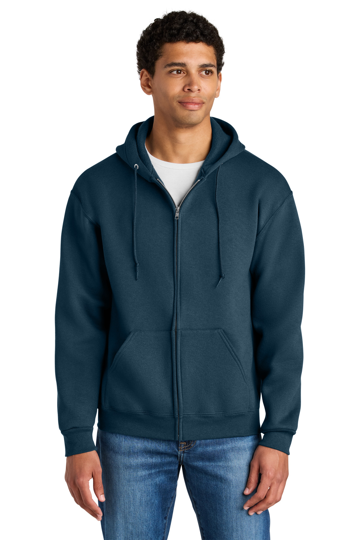 Jerzees Rugged Unisex Full-Zip Hooded Sweatshirt Z12M 8