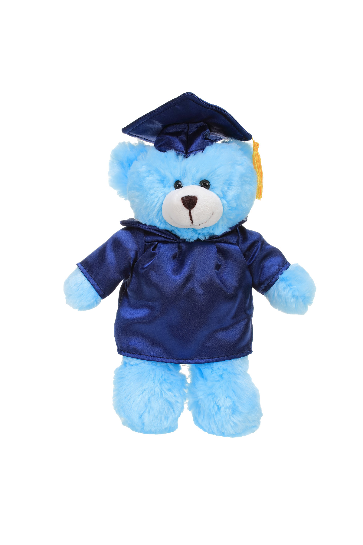 Soft Plush Blue Bear in Graduation Cap & Gown Stuffed Animal 5