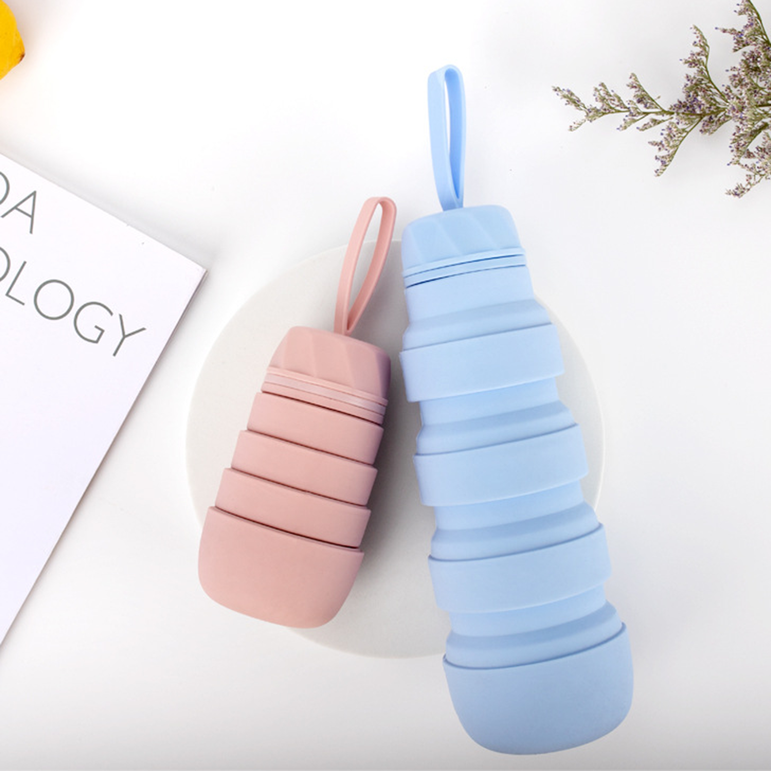 18Oz Silicone Collapsible Water Bottles 6
