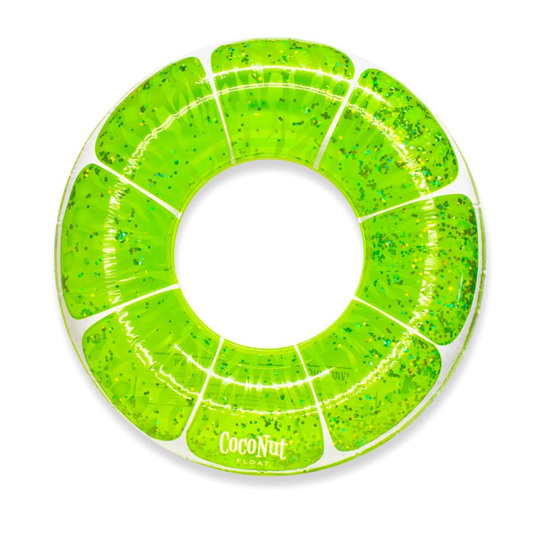 Lime Glitter Pool Rings 2