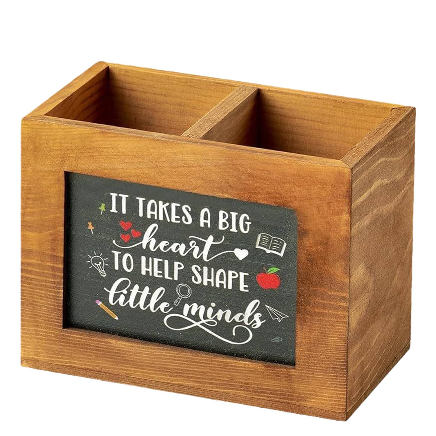Writable Wooden Blackboard Pen Holder 3