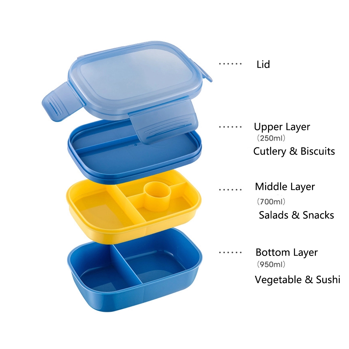3 Layers Adult Lunch Box 9