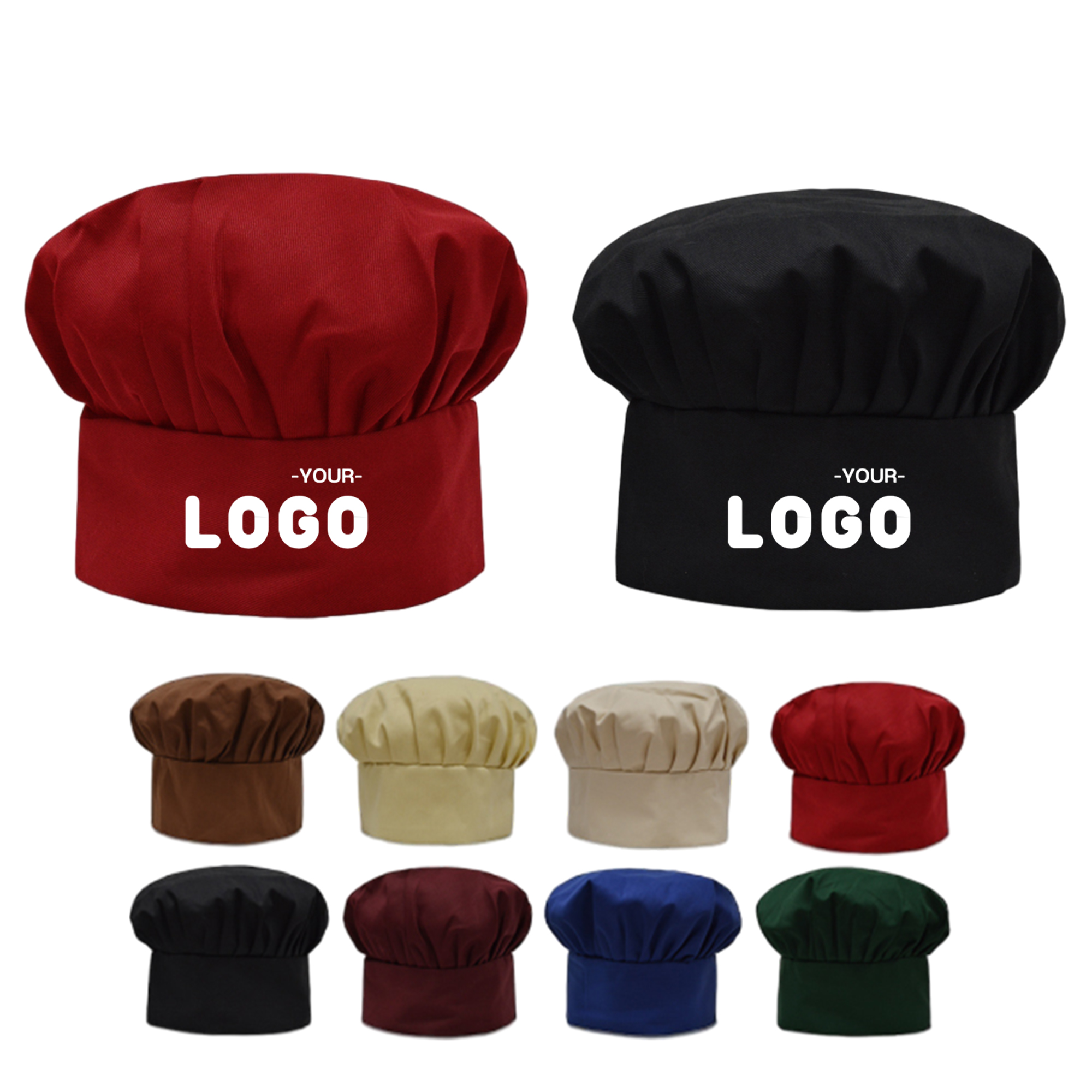 Unisex Adjustable Elastic Kitchen Cooking Chef Cap 1