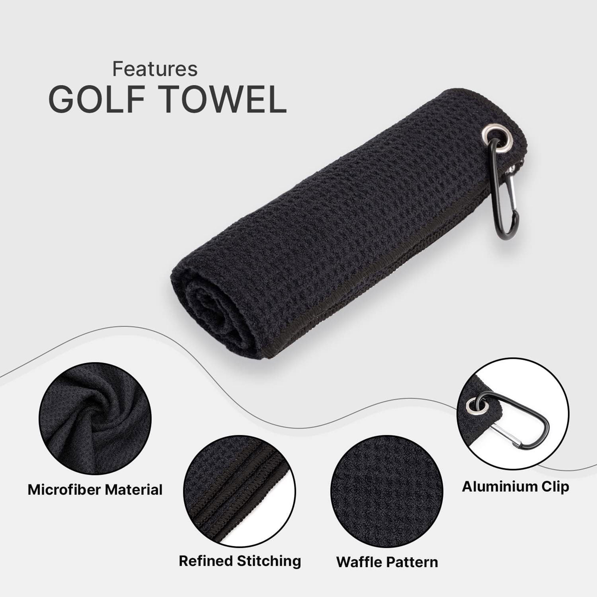 Waffle-Weave Golf Towel 3