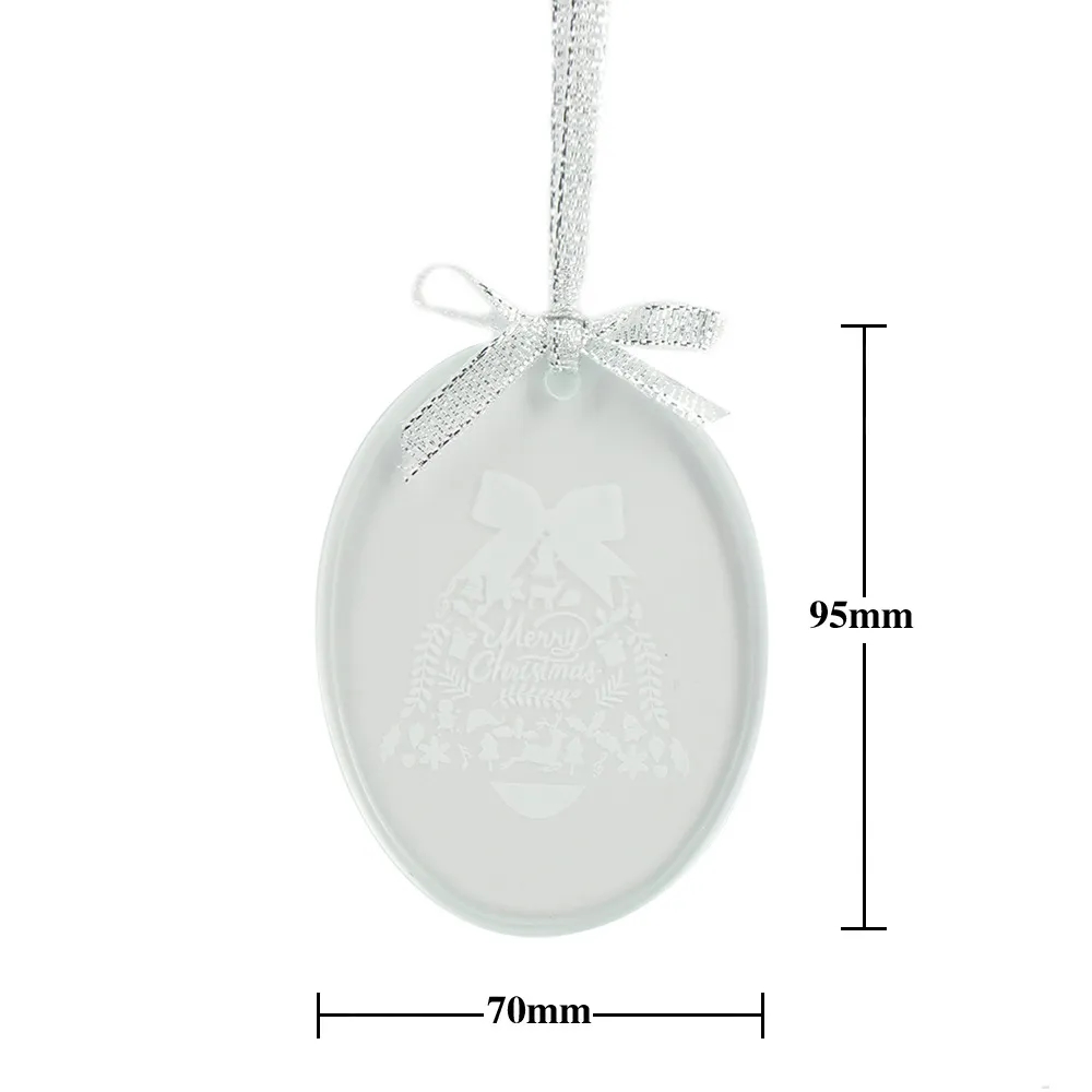 Personalized Beveled Oval shaped Ornament 4