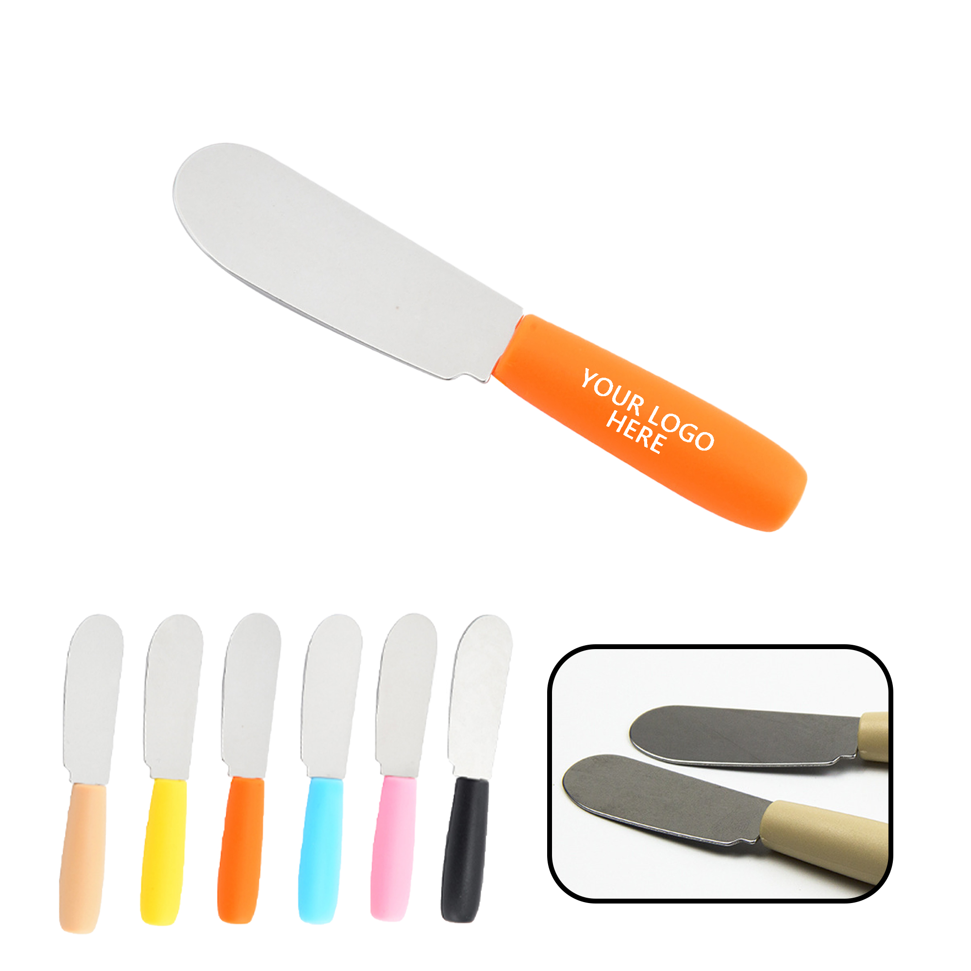Mini Plastic Handle Butter Knife 2