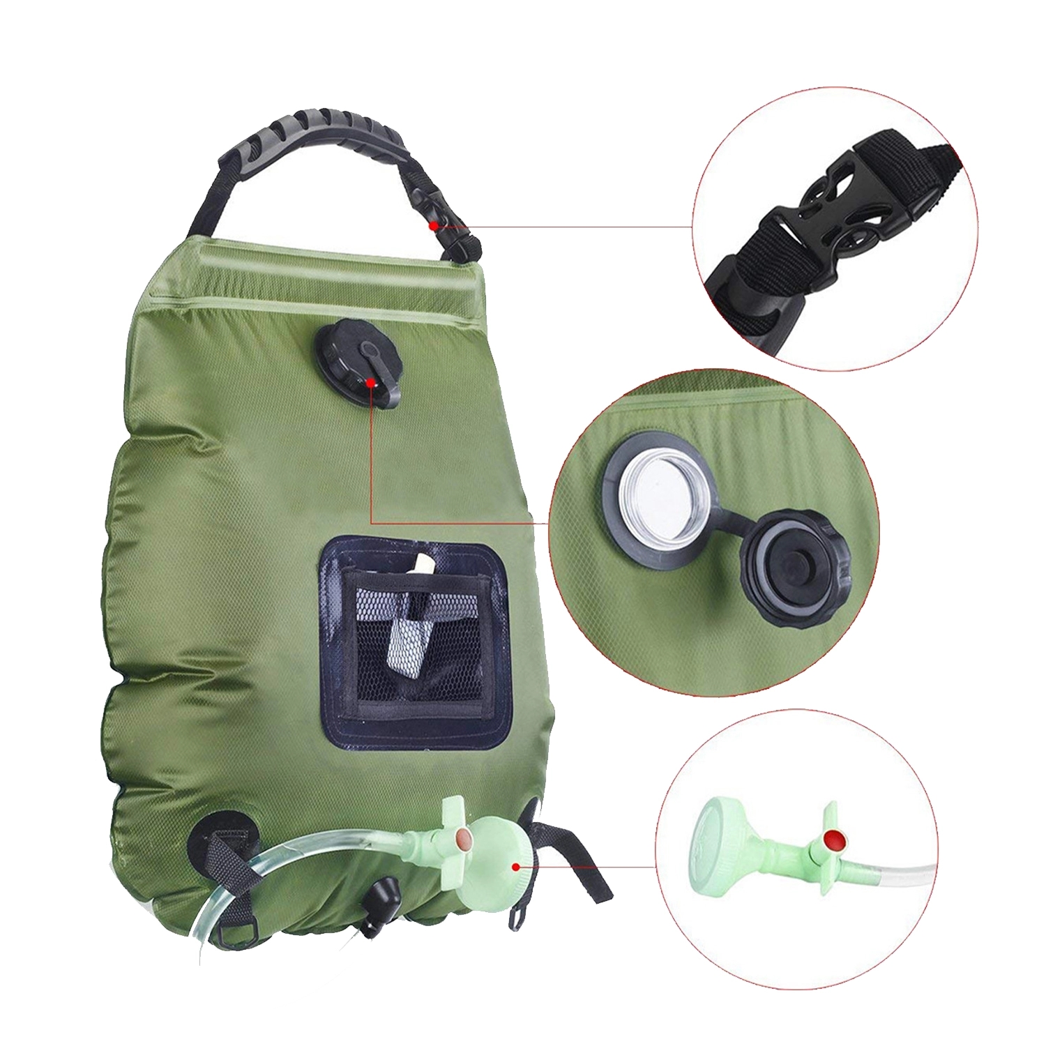 Outdoor Solar Thermal Shower Bag 3