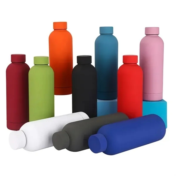 Stainless Steel Insulated Water Bottle with 17 oz Mouth 12