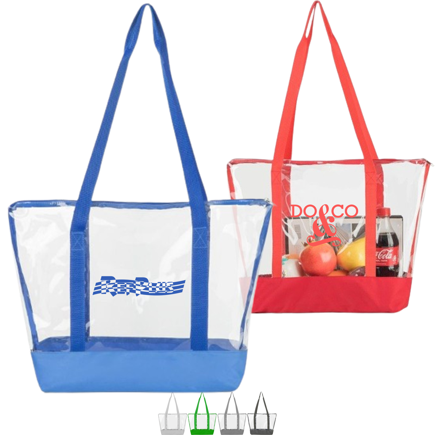 Fashion Tote Bag Stadium Approved Clear PVC Transparent Shoulder Handbag 3