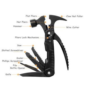 Versatile Multi Opener Knife Cutter With Carabiner Stainless Steel Design 11