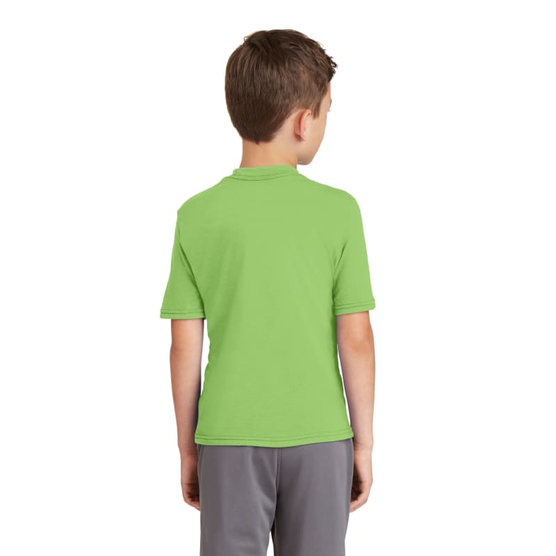Port & Company Youth Performance Blend Tee. 12