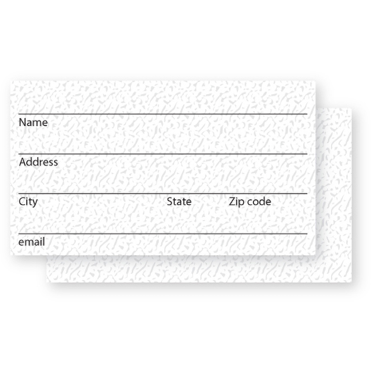 AMERICAN Stock 14 pt Address Card, 2" x 3.5"